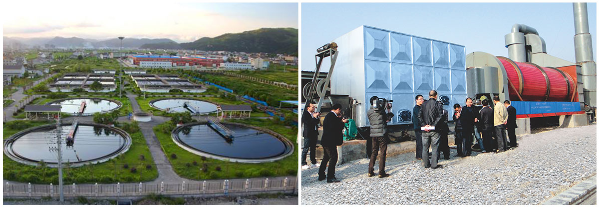 城市污泥干化機客戶來焦作真節(jié)能現場考察
